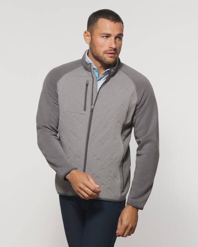 Custom Print Men's Softshell Golf Outerwear Comfortable Grey Sports Jacket Stand Collar Zip Plain Softshell Coat Manufacturer