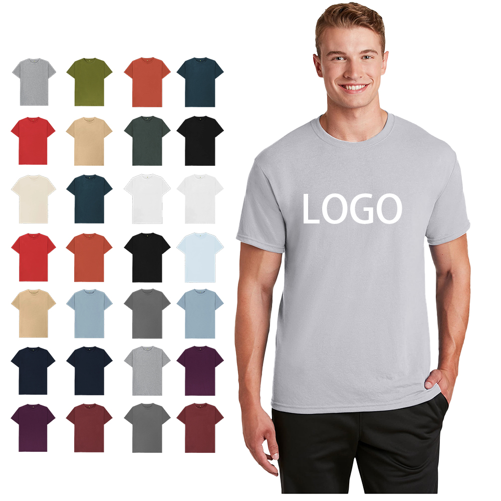 2025 Brand New Supplier Customization Cotton 100% Mens T-shirt Pure Color Men T Shirts Round Collar Short-Sleeve Man