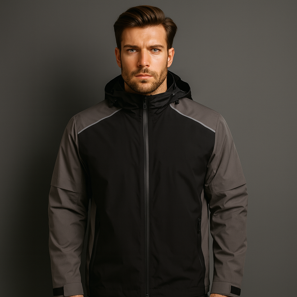 Custom 4-Way Stretch Rain Waterproof Lightweight Track Running Hiking Cycling Fishing Travel Golf Windbreaker Jackets for Men