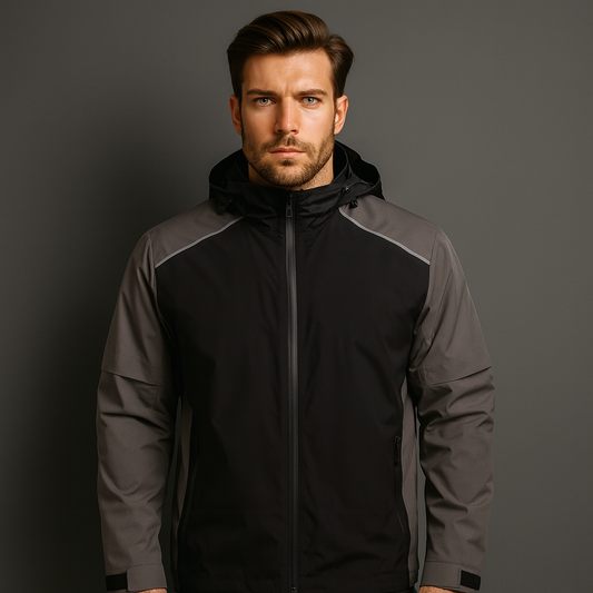 Custom 4-Way Stretch Rain Waterproof Lightweight Track Running Hiking Cycling Fishing Travel Golf Windbreaker Jackets for Men