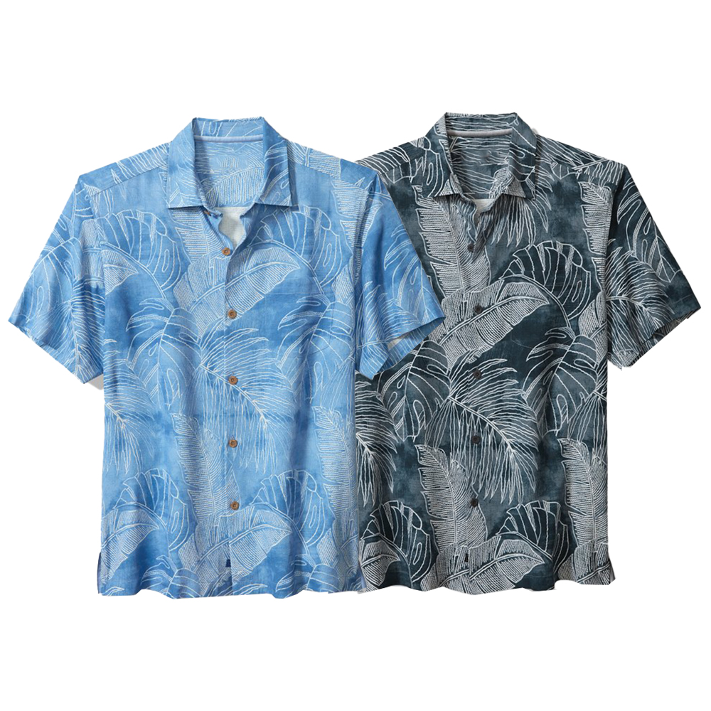 Men's Hawaiian Sublimate Button Shirt Summer Custom Beach Print Floral Hawaiian Shirt