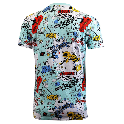 Custom Logo Graphic Print Pattern Full Allover Oversize Street Wear Anime t Shirts for Men