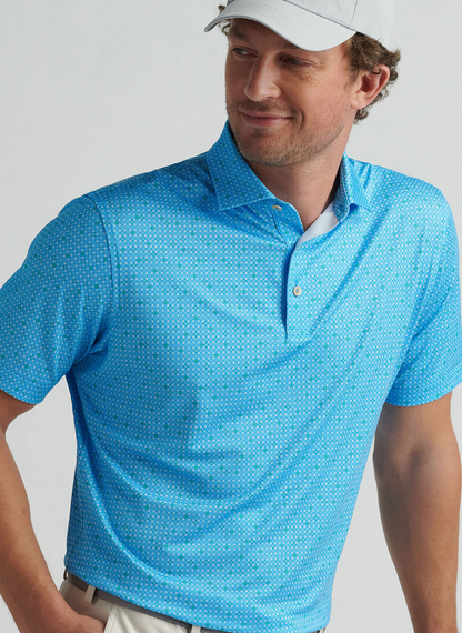Breathable 100% Polyester Golf Clothing XL Size Breathable Knitted Fabric Print Men's Active Wear for Polo T Shirts Custom Logo