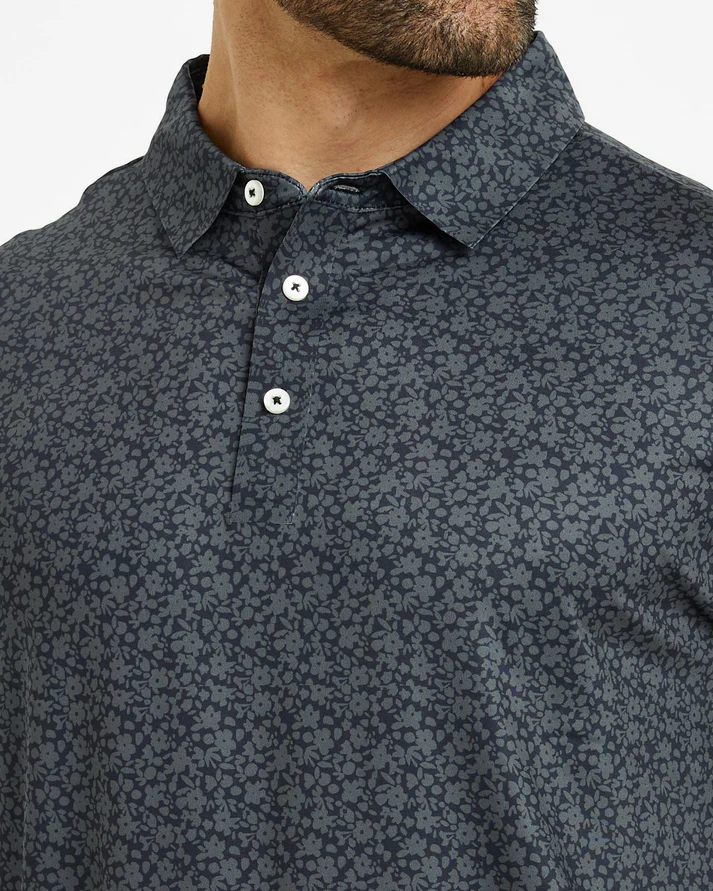 Men's Golf Polo Shirt - Black Casual Performance Wear for Golf Enthusiasts