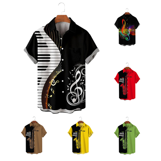 Custom Logo 100% Polyester Digital Printing Casual Short Sleeve Mens Custom Hawaiian Shirts