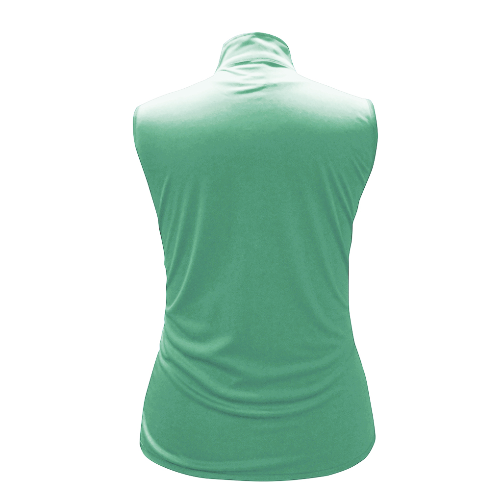 OEM customized women's sleeveless vintage floral printed golf jerseys, 1/4 zip pullovers, quarter-zip pullovers, women's sportswear
