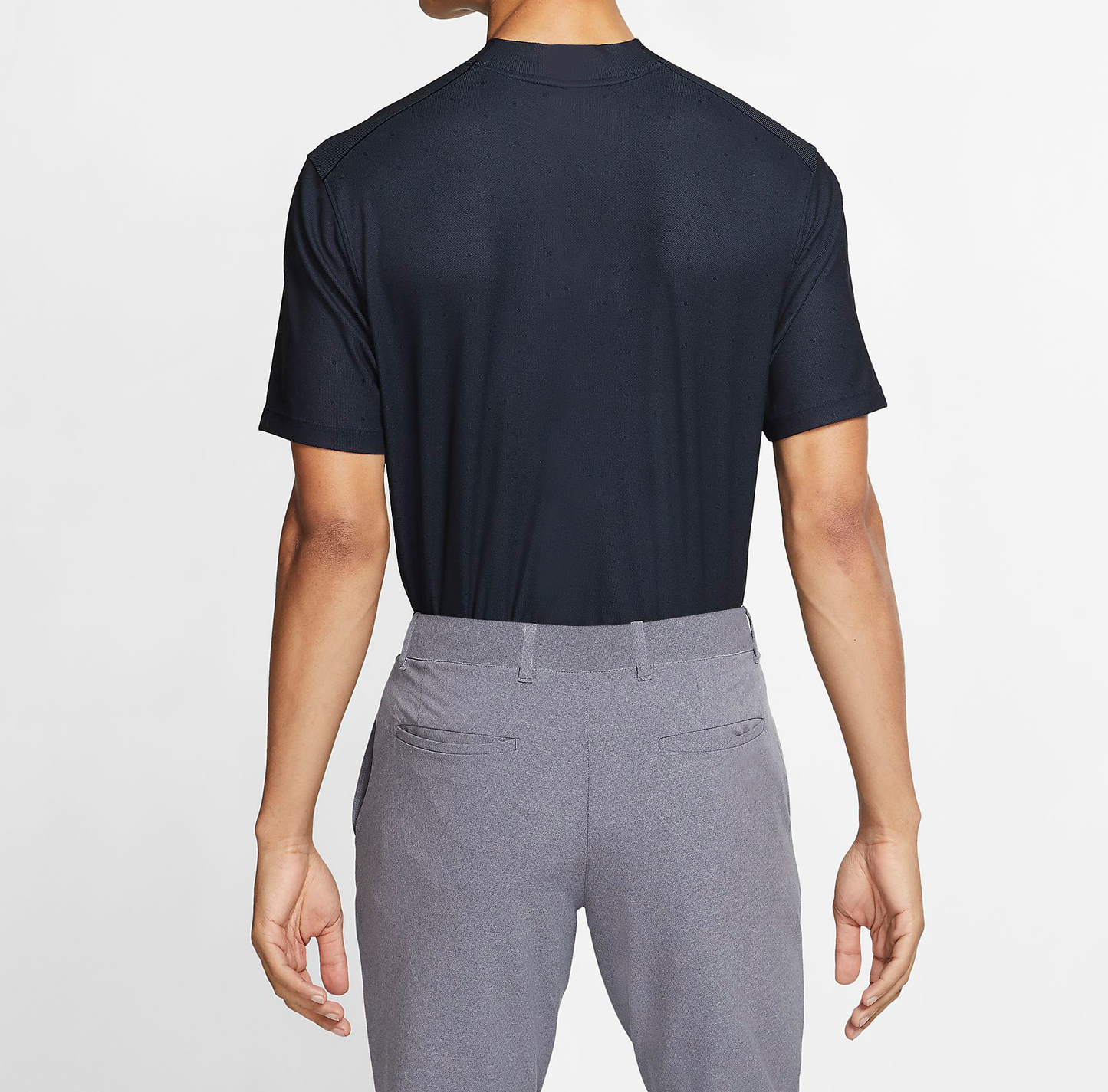 Hot Sale Quick Dry Fabric Men Golf Top Mock Neck Short Sleeve T Shirt