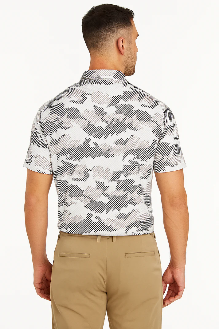 Striped Quick Dry Polo Shirt - Antimicrobial Slim Fit for Ultimate Comfort