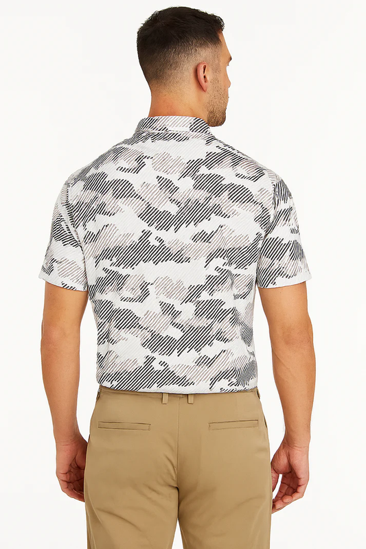 Striped Quick Dry Polo Shirt - Antimicrobial Slim Fit for Ultimate Comfort