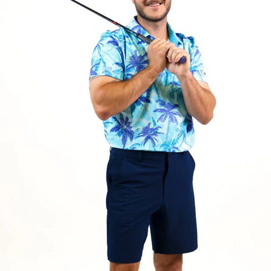 Bulk Custom Men's customized logo outdoor soft shorts made of polyester and spandex, which are quick-drying, breathable and suitable for sports and golf, with blank designs with Logo Embroidery - Manufacturer Qiandao