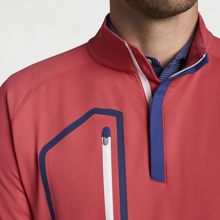 Custom Long Sleeve Plain Men Golf Quarter 1/4 Zip Fleece Gym Pullover Jacket Hoodie Sweatshirt