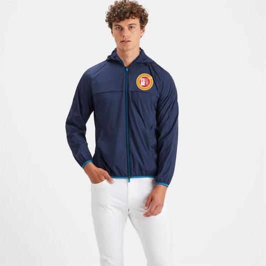 2023 High Quality Oem Waterproof Custom Print logo 100% Polyester Windbreaker Male Sports Wearing Outdoor Golf Jacket Men