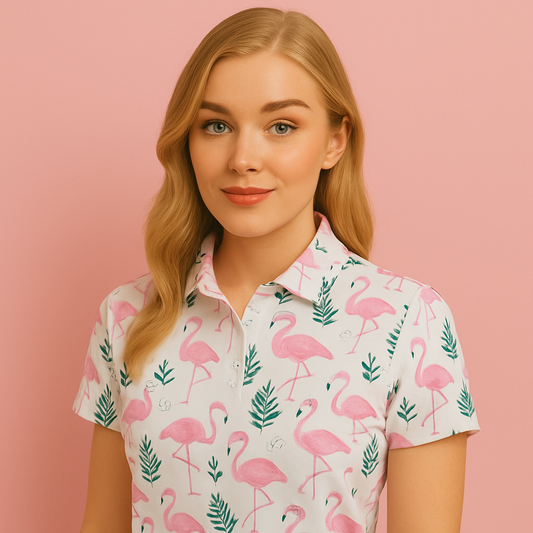 Custom Sublimated Embroidery logo Quick Drying Slim-fit Short Sleeve Women Golf Polo Shirts