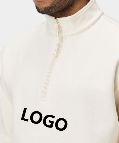 OEM Custom Logo Print Cotton Polyester Long Sleeve Men Fashion Pullover Plain Sweatshirt Streetwear Clothing