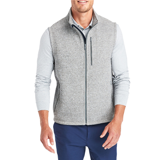 Customized practical high-quality full-zip sweater wool vests, men's sports vests