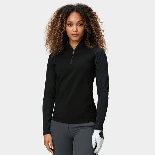 Custom High Quality Ladies Quarter Zip Sweatshirt Long Sleeve Active Wear Luxury Sublimation Golf Pullover Casual Print Autumn