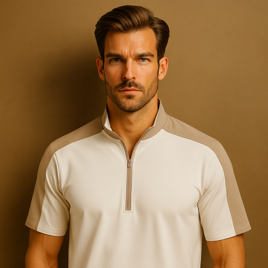OEM Spandex Polyester Half Zip Pullover Men Customizable Golf Athletic Men Lightweight 1/2 Zip Sweatshirts