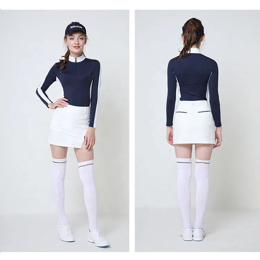 Bulk Custom Factory with low minimum order quantity for women's sportswear. Custom-made women's slit tennis skirts, golf mini skirts, side skirts. Women's sexy club wear for adults with Logo Embroidery - Manufacturer Qiandao