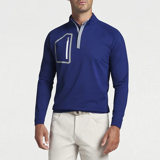 Bulk Custom Custom Long Sleeve Plain Men Golf Quarter 1/4 Zip Fleece Gym Pullover Jacket Hoodie Sweatshirt with Logo Embroidery - Manufacturer Qiandao