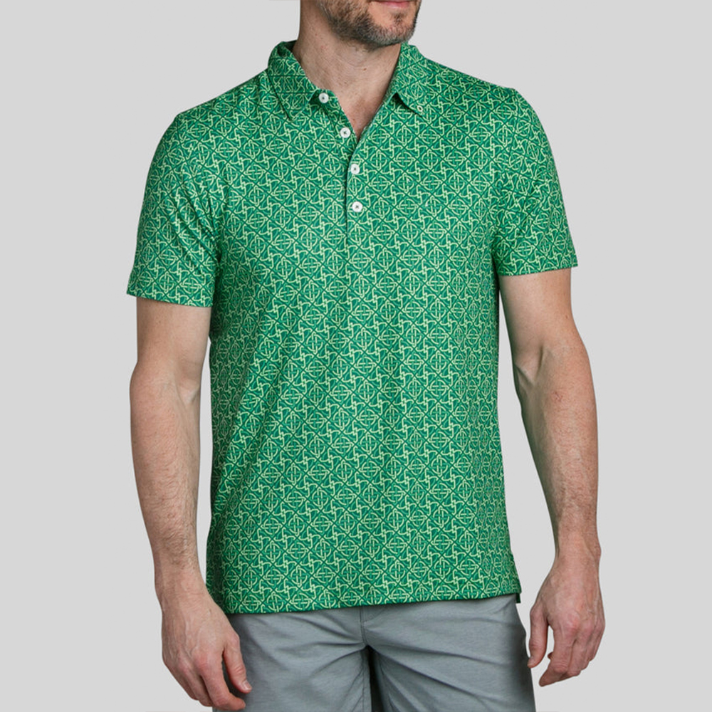 OEM Custom Logo Golf Clothing Luxury Famous Check Embroidered for Polo Shirt 94% Polyester 6% Spandex Printed Knitted Fabric