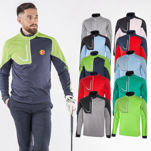 High Quality Golf Graphic Personalized Sweatshirt Quick Drying Long Sleeve Custom Logo Autumn Print Half Zip Pullover Color