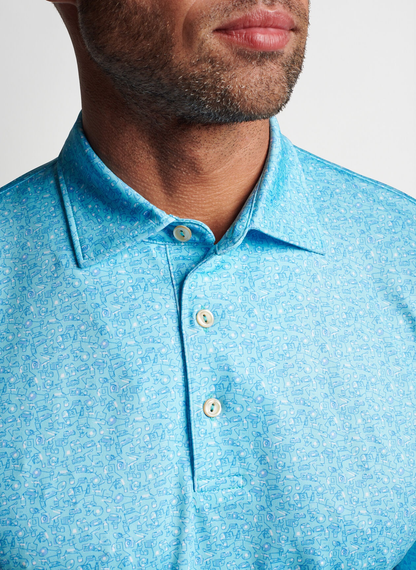 Custom Logo Embroidery Button Down Collar Polyester Spandex Polo Spf 50 Golf Polo Shirts
