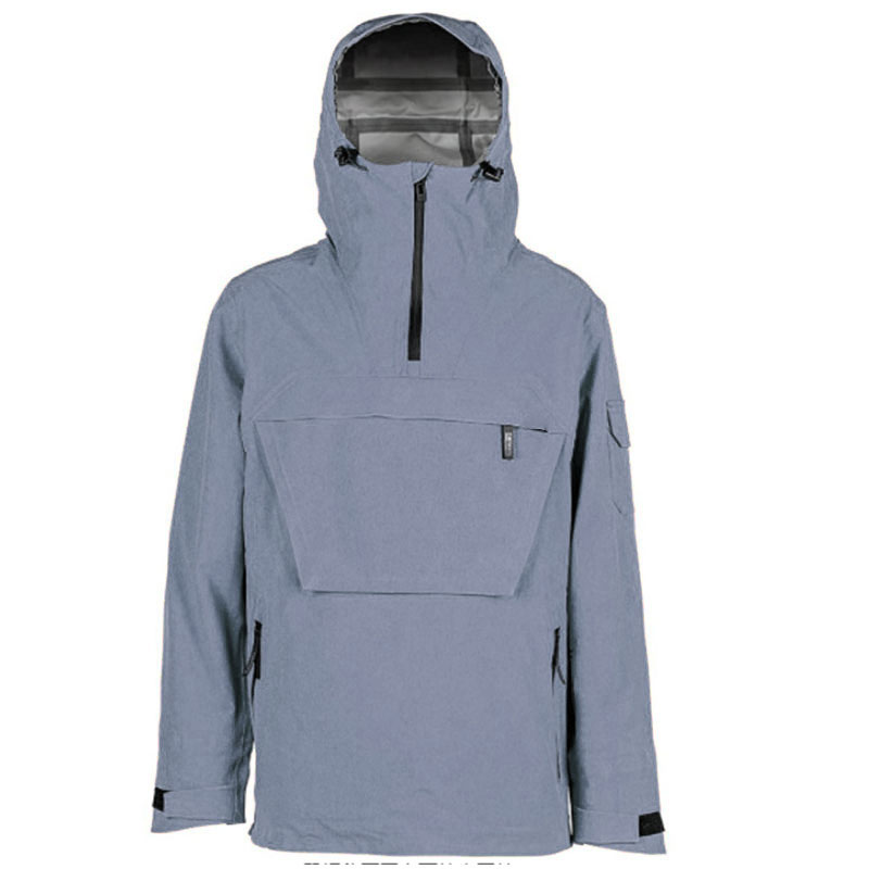 Custom logo Patterns High Quality Oversize Woven Waterproof Quarter Zip Pullover Hoodie for Men