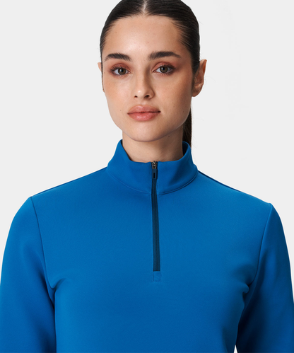 Custom Logo High Quality Long Sleeve Golf Ladies Quarter Zip Sweatshirt Active Wear Pullover