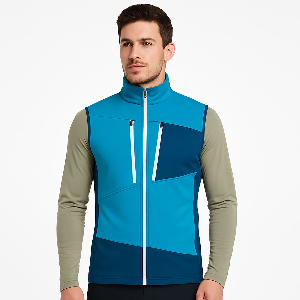 Customized windproof and lightweight jackets with pockets, sleeveless jackets, lightweight soft shells, men's work and golf vests