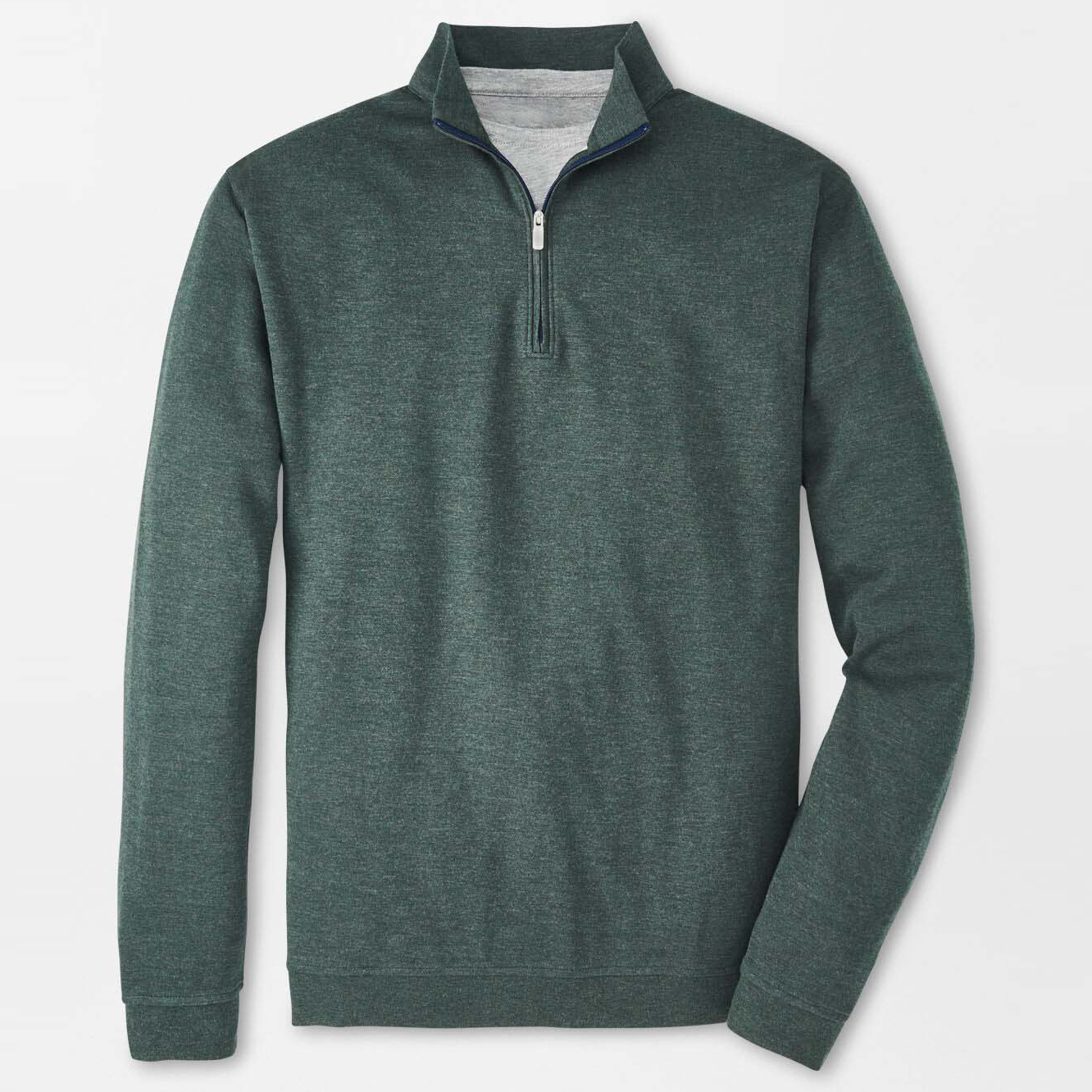 Custom Logo High Quality Luxury Army Green Knit Pullover Golf Sweatshirt Quarter Zip Pullover Men Sweater