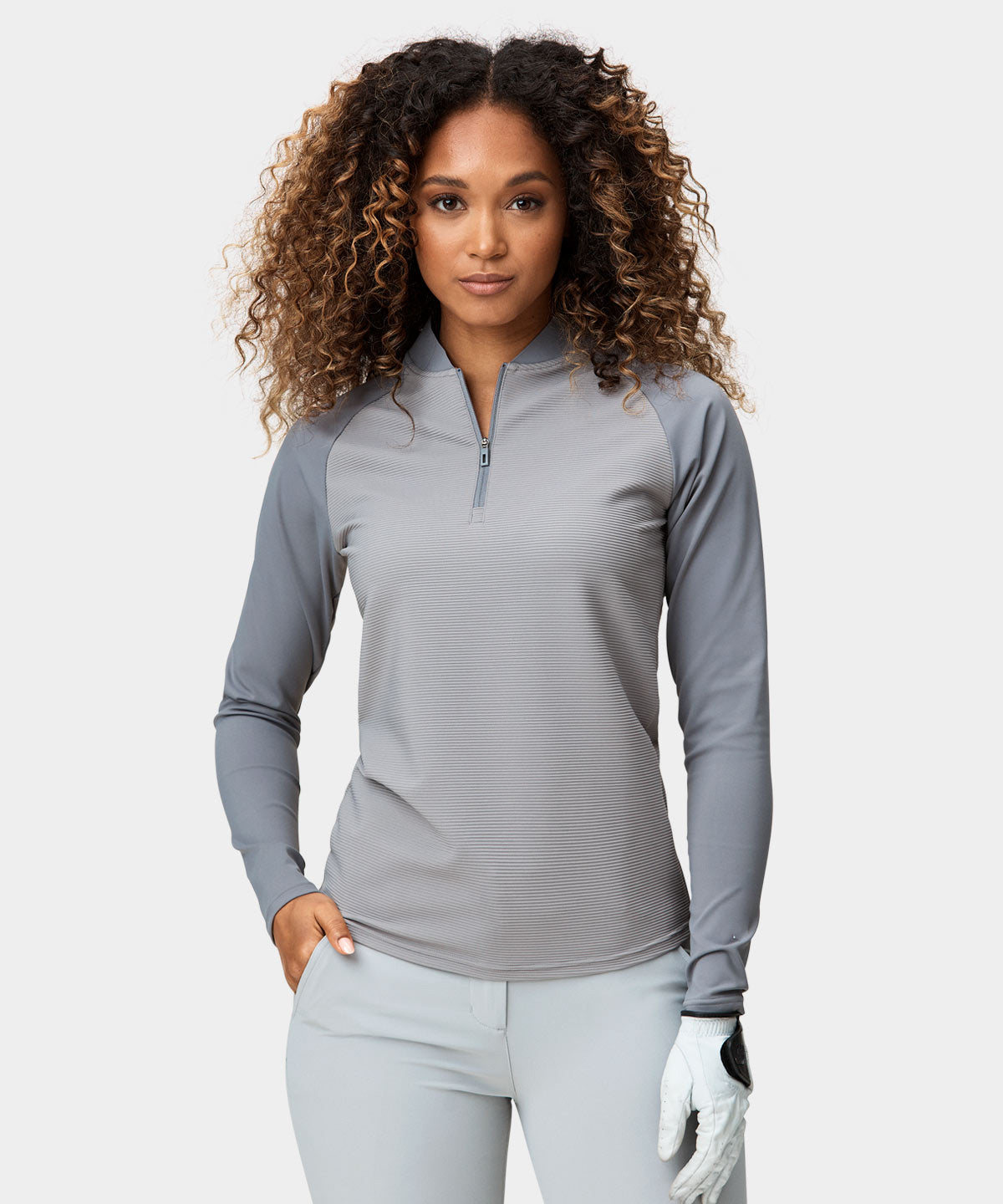 Luxury Sublimation Golf Pullover for Women High Quality Jersey Quarter Zip Sweatshirt Custom Printed with Front Logo Active Wear