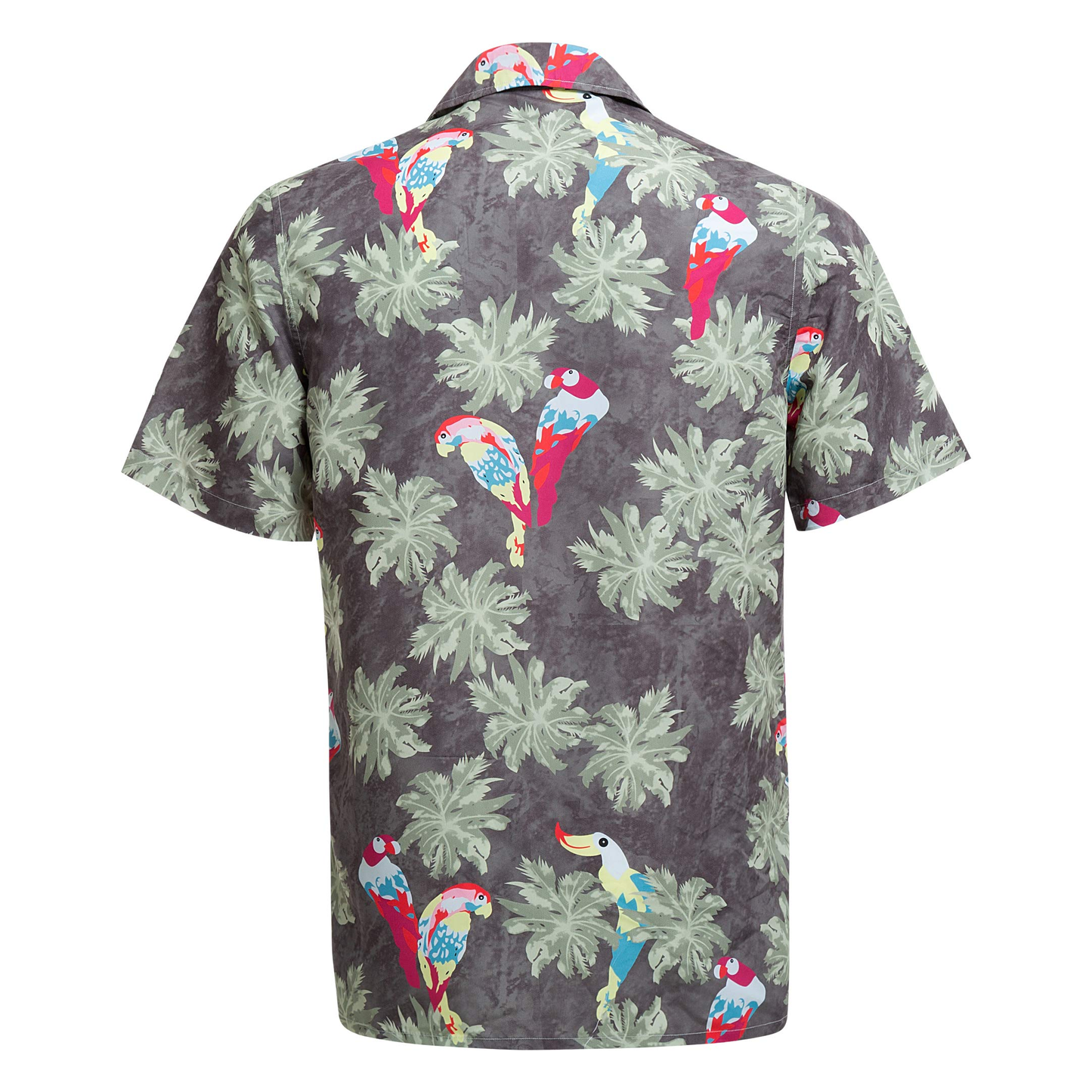 High Quality Custom Logo Casual Short Sleeve Hawaiian Print Funky Vacation Oversized Button up Shirt for Men