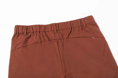 Vintage Brown - Red Casual Shorts
