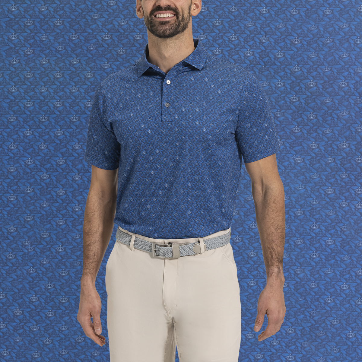 Custom Logo Quick Dry Performance Athletic Casual 75% Polyester 25% Spandex Golf Polos Shirts for Men