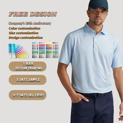 Custom Embroidered logo Travel Outdoor Anti-shrink Work Business Casual Premium Oversized Boxy Rib Knitted Polo Golf Shirts