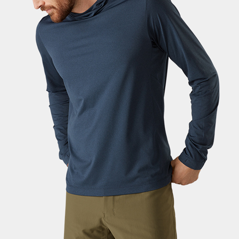 Custom Long Sleeve With Finger Ringing Light Weight Sport Golf Hoodies