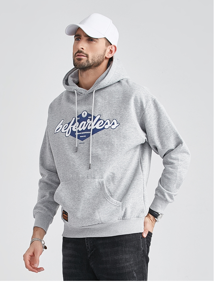 High Quality Plus Size Heavy Weight Custom Logo Embroidery Puff Print 400GSM Men's Hoodies Sweatshirts