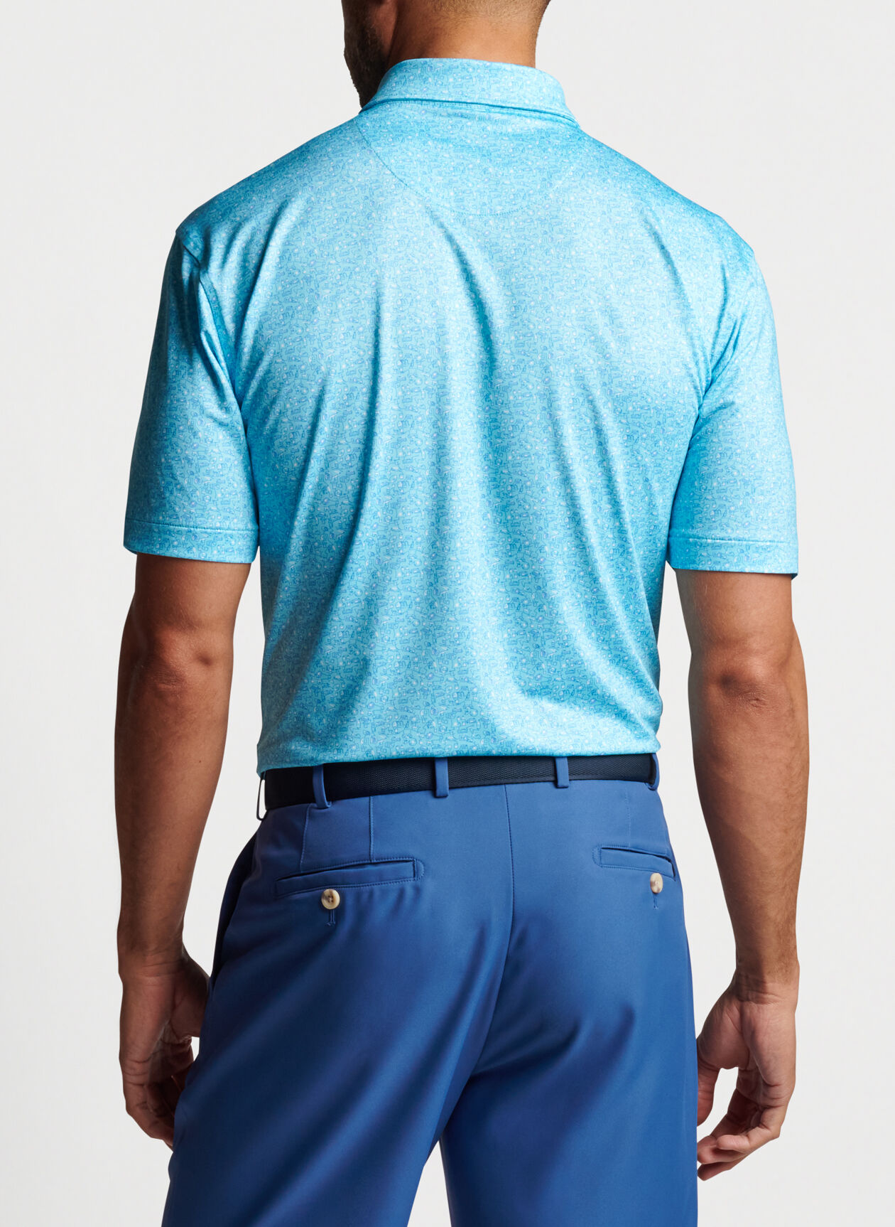 Custom Logo Embroidery Button Down Collar Polyester Spandex Polo Spf 50 Golf Polo Shirts