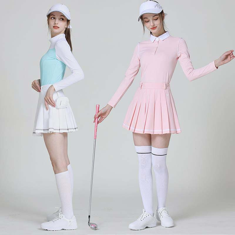 Custom-made women's golf pleated skirts, fashionable sport skirts and women's high-waisted golf skirts