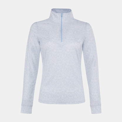 Custom High Quality Long Sleeve Top Quick Dry Suitable Milk Silk Sublimation Golf Quarter Zipper Sweatshirt Women Pullover