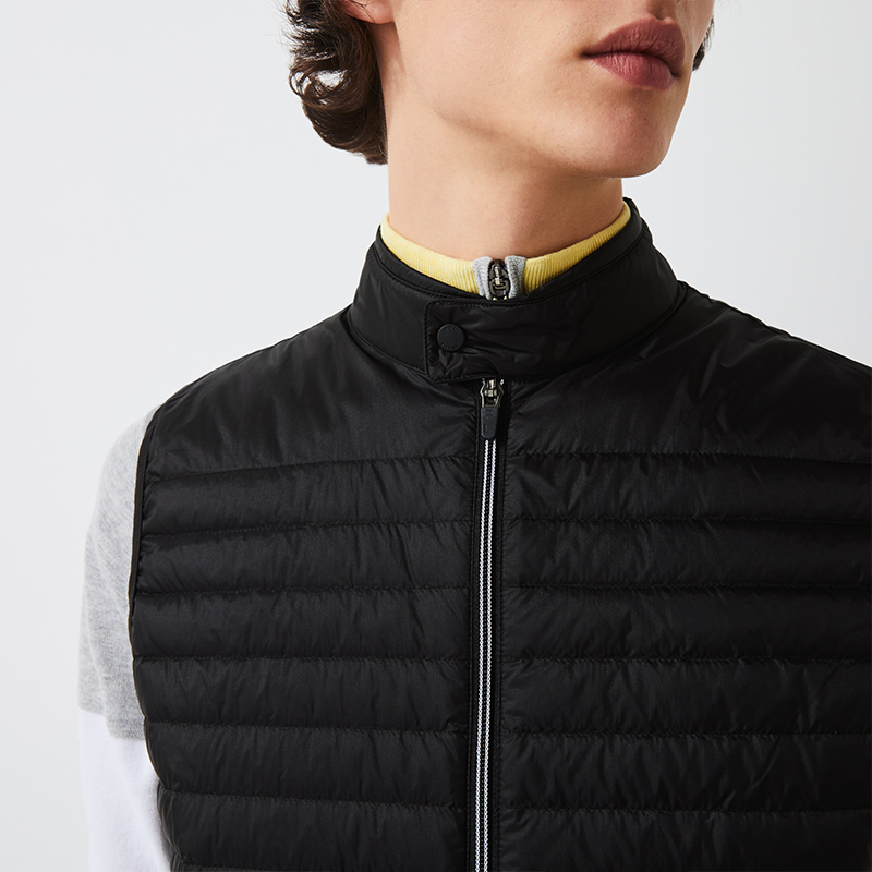 Men's winter sports quilted double-sided vests, with customized colors, outerwear, high-neck sweaters and regular vests