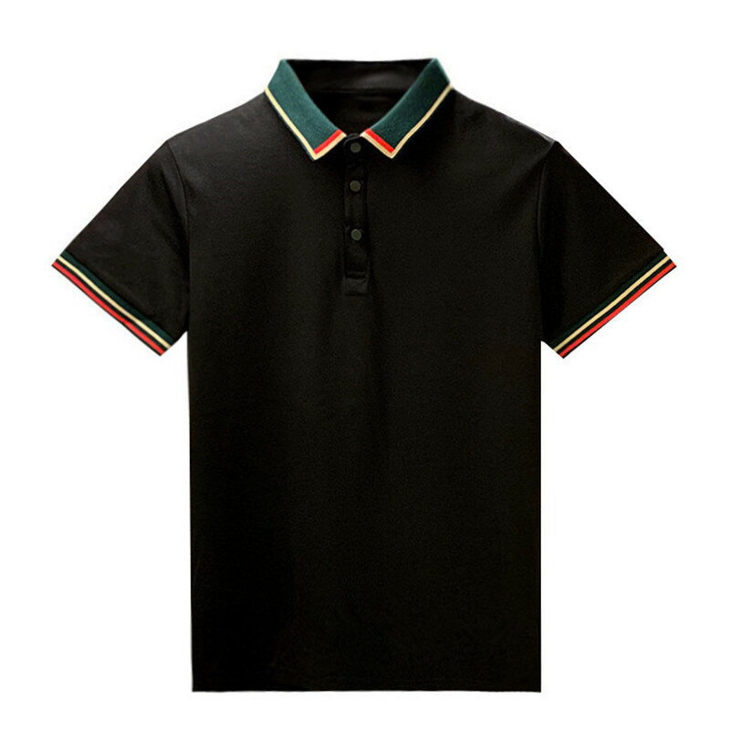 Custom Logo Everyday Comfortable Soft Men'S Cotton Bamboo Fiber Breathable Sports Casual POLO T-Shirt