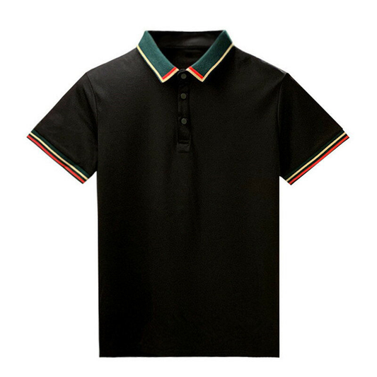 Custom Logo Everyday Comfortable Soft Men'S Cotton Bamboo Fiber Breathable Sports Casual POLO T-Shirt
