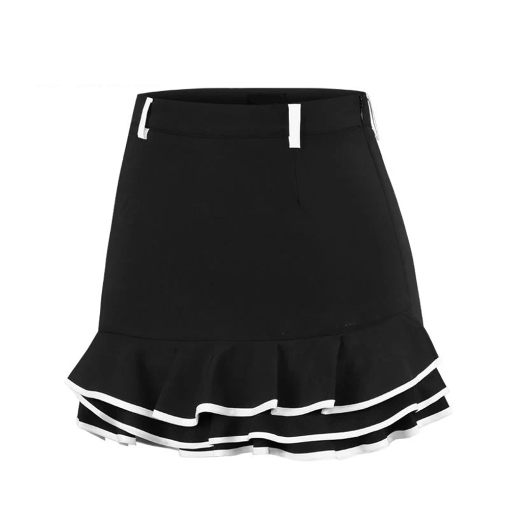 Custom-made high-quality embroidered ladies' fishtail skirts with logo for summer, which are suitable for golf and tennis, breathable and slightly stretchy