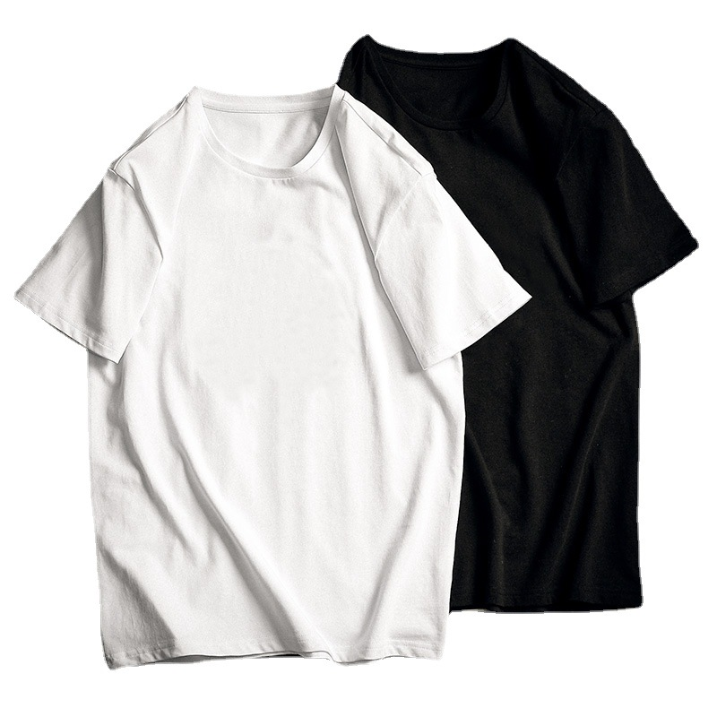Custom Tshirt 100% Premium Pure Cotton Plain Black White Classic Short Sleeved Tee Summer Casual High Quality Men T Shirts