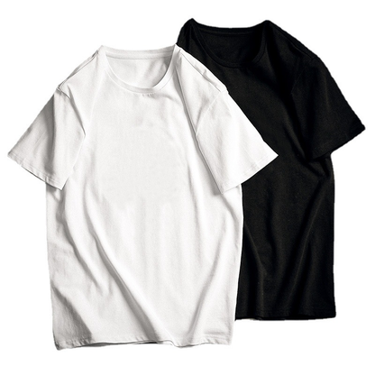 Custom Tshirt 100% Premium Pure Cotton Plain Black White Classic Short Sleeved Tee Summer Casual High Quality Men T Shirts