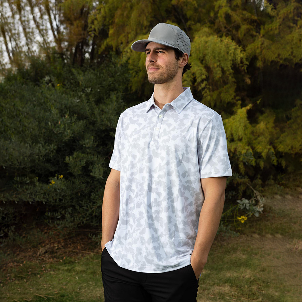 Design Moisture Wicking Digital Print Knit Athletic Short Sleeve Custom Logo Golf Shirt Us Polo Tshirt for Men