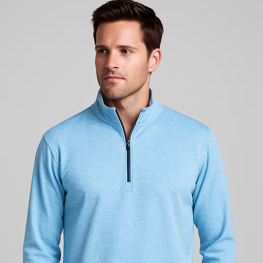 New Design Men's 4/1 Half Chest Zip-up Pullover Printed Men's Golf Outdoor Pullover