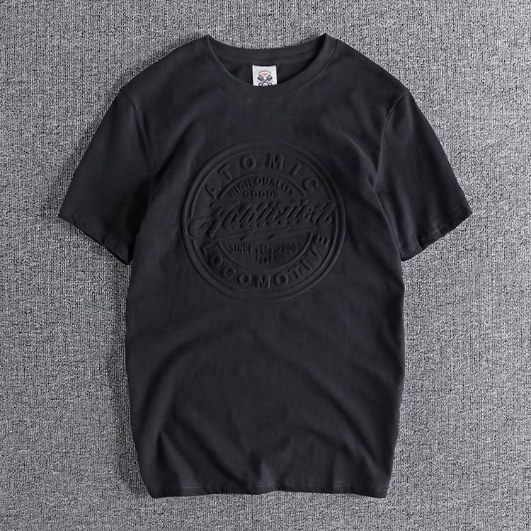 Custom 3d Emed Print Oversized t Shirt Printing Crew Neck Men T-shirts Manufacturers Tshirt