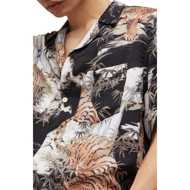 Silk Shirt Custom Made Vacation Mens Hawaiian Floral Print Short Sleeve Recycled Cotton Rayon Second Hand Hawaiian Shirts